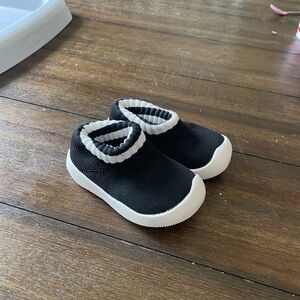 Kids Slip-On Shoes - Black and White